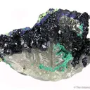 Azurite on Cerussite Twin - image 1