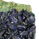 Azurite on Chrysocolla-Coated Malachite - image 3