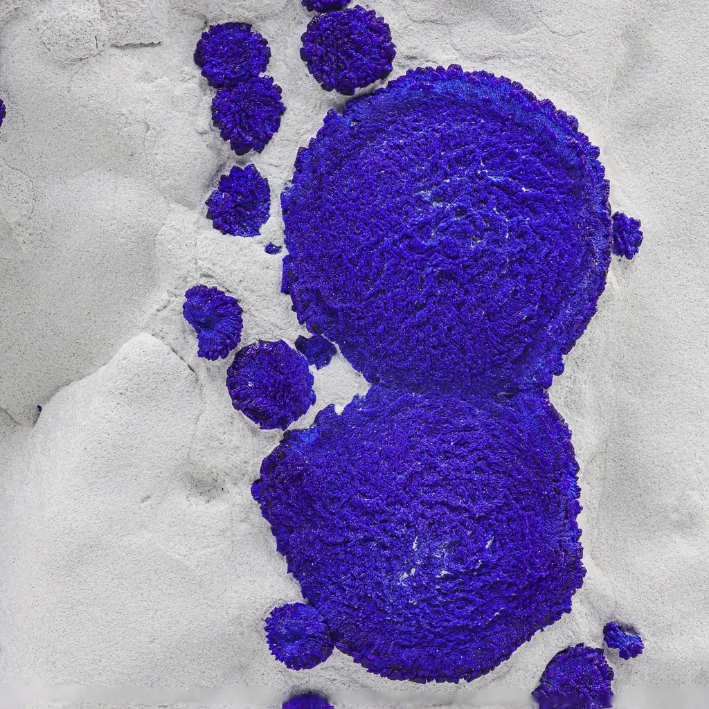 Azurite on Kaolinite - image 2