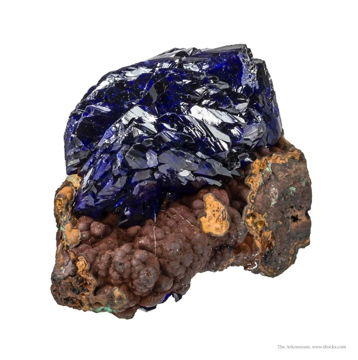 Azurite on Limonite - image 4
