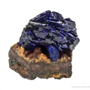 Azurite on Limonite - image 3