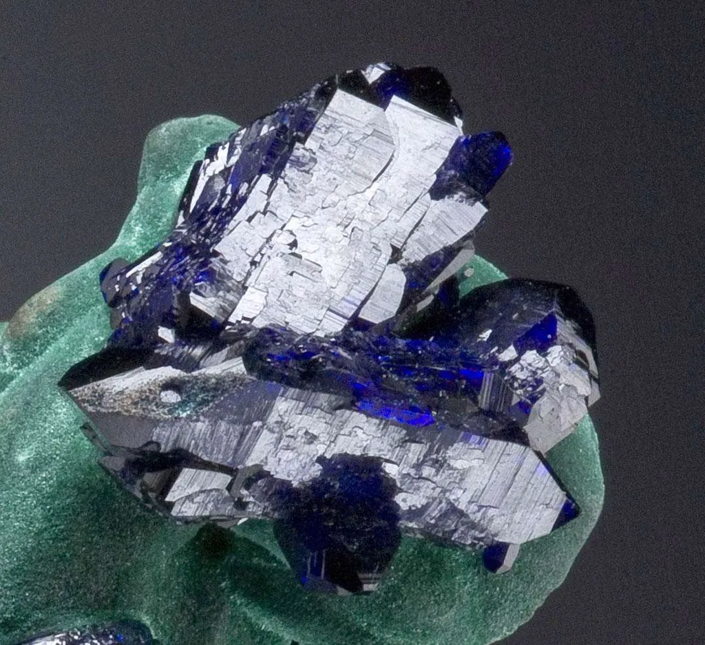 Azurite on Malachite image