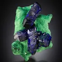 Azurite on Malachite - image 1