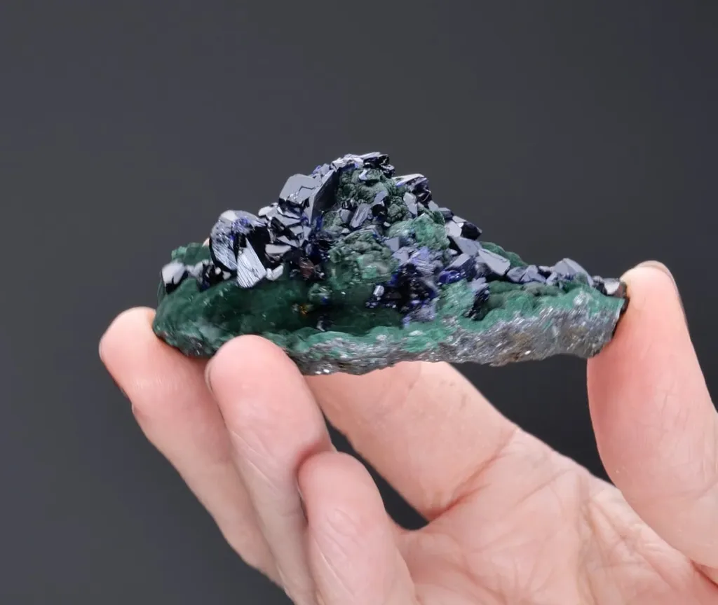 Azurite on Malachite - image 2