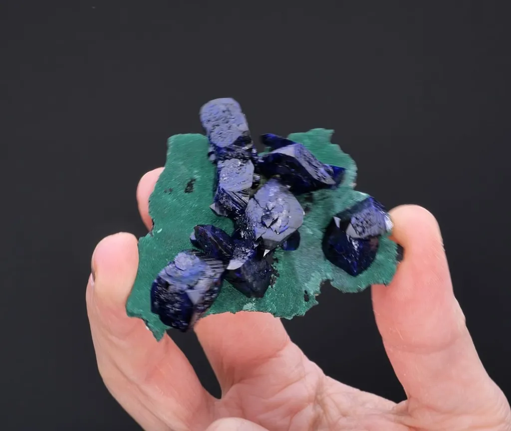 Azurite on Malachite - image 2