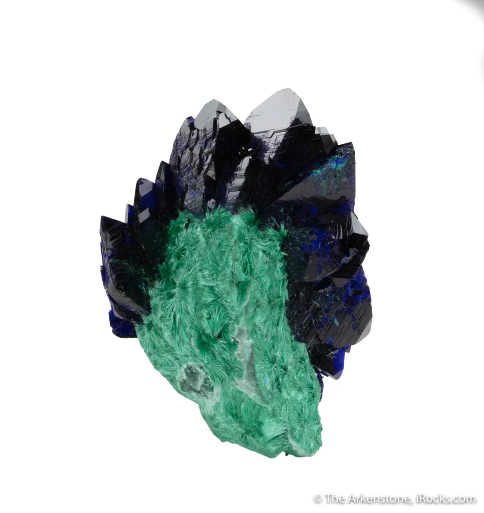 Azurite on Malachite image