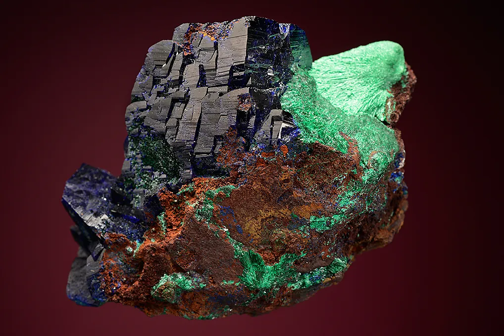 Azurite on Malachite - image 2