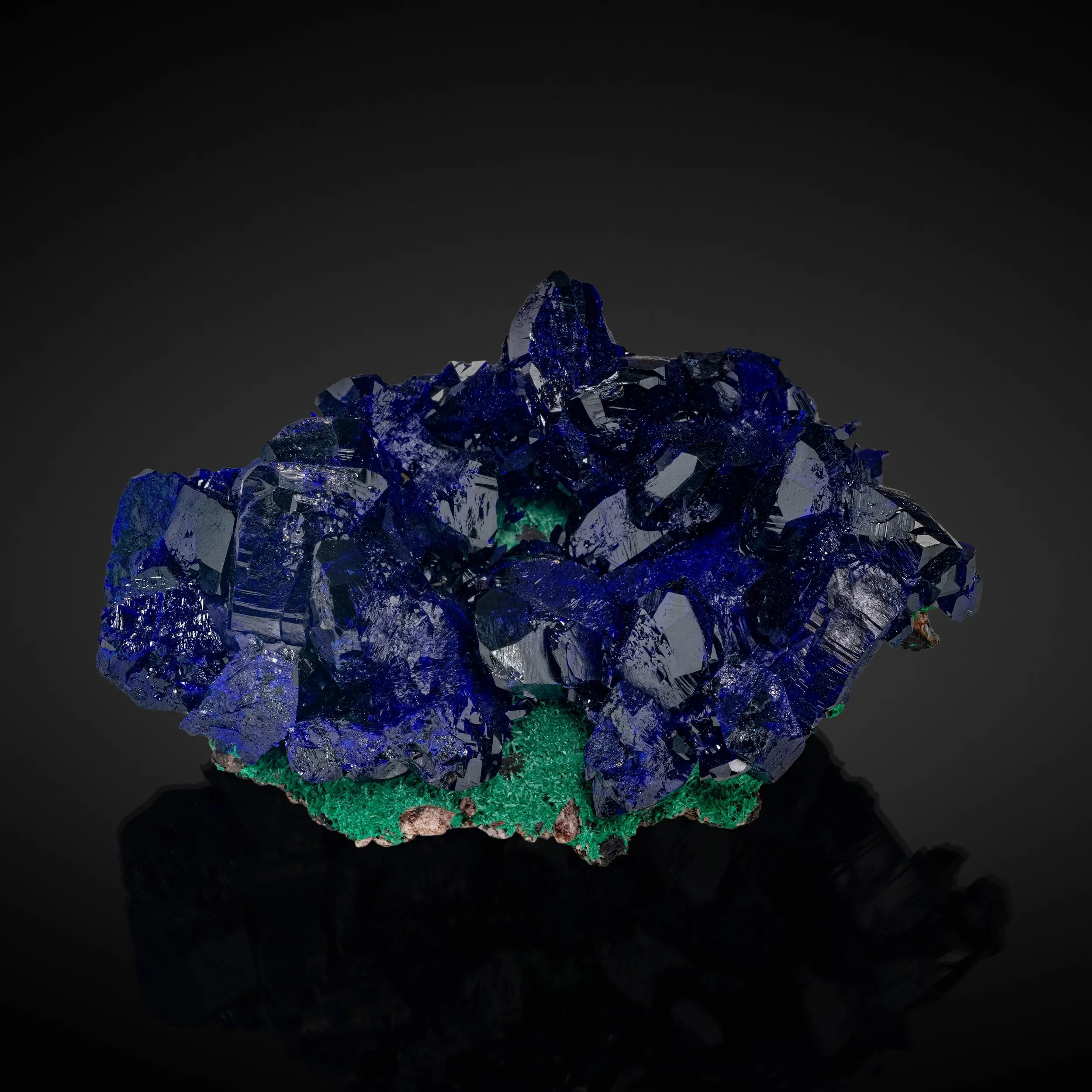 Azurite on Malachite - image 1
