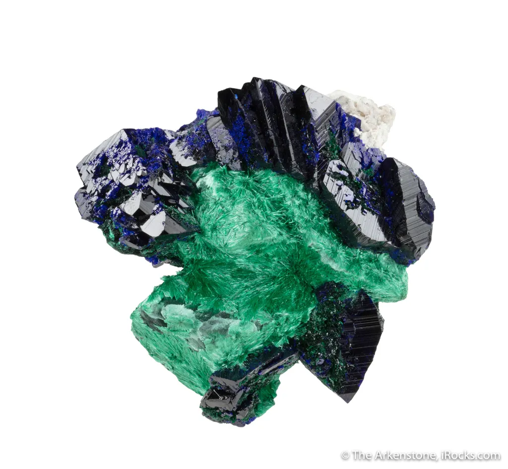 Azurite on Malachite image