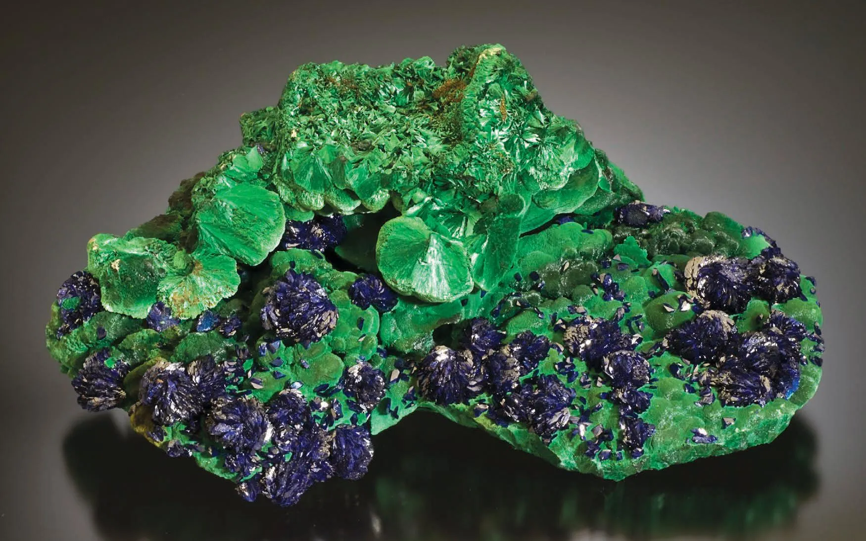Azurite on Malachite - image 1