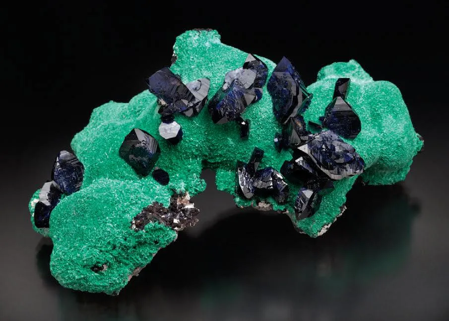 Azurite on Malachite - image 1