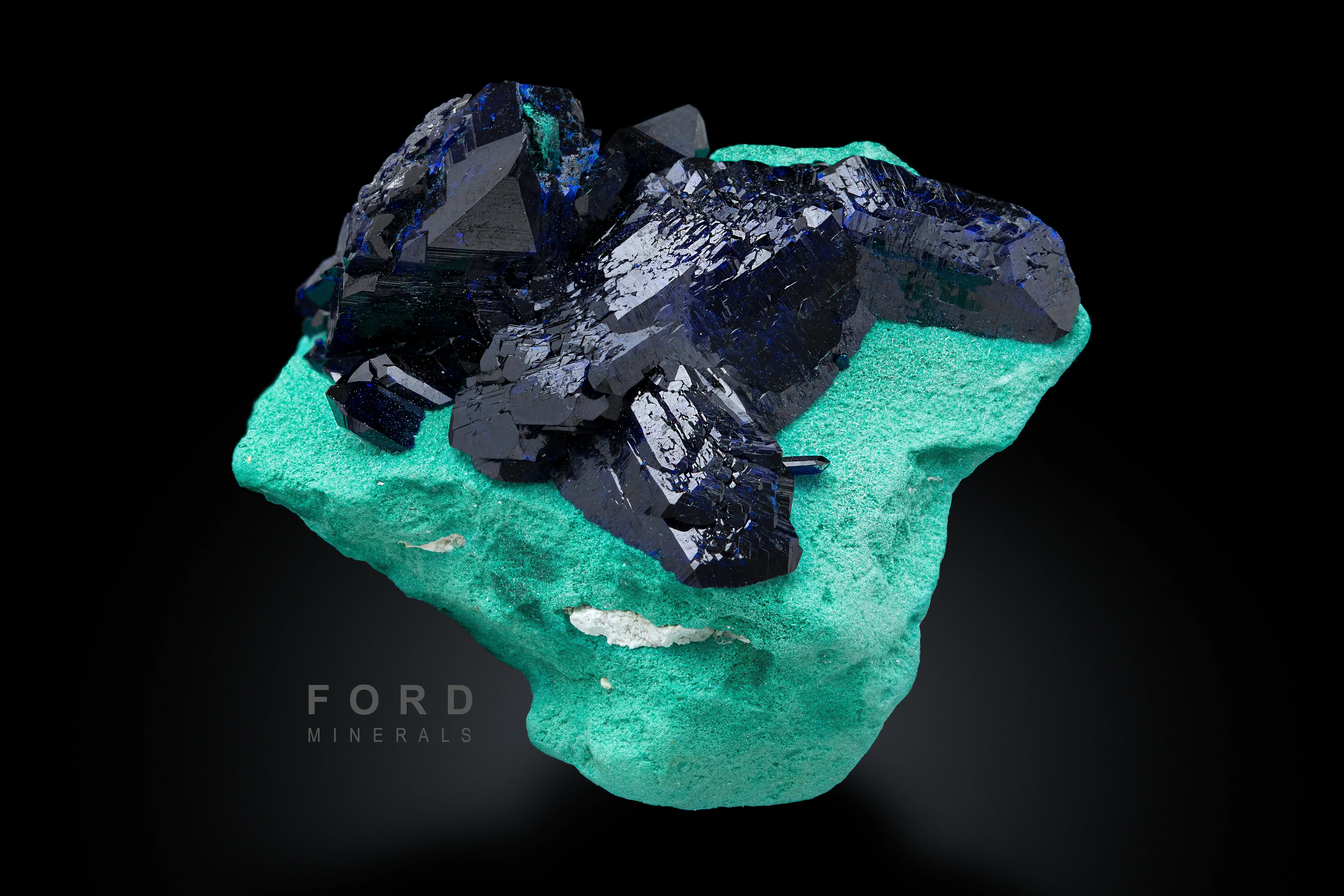 Azurite on Malachite - image 2