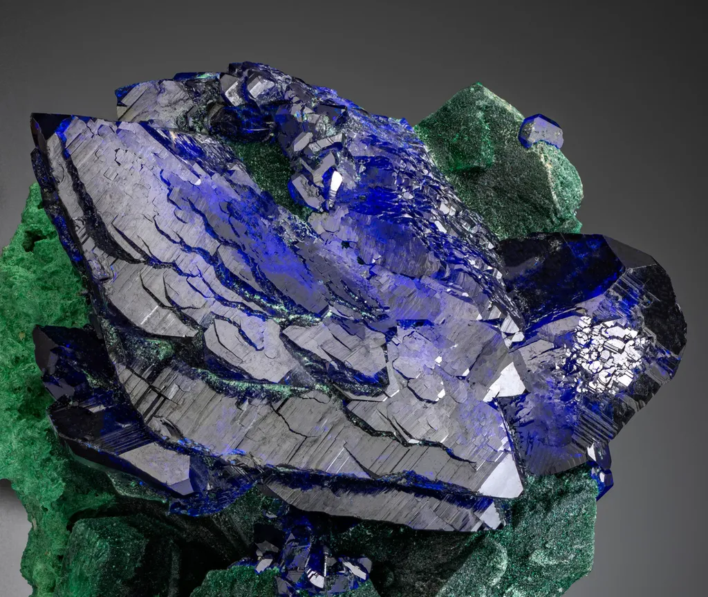 Azurite on Malachite after Azurite - image 4