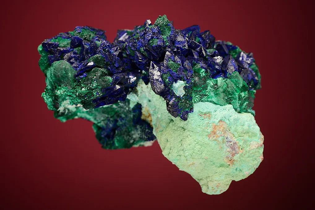 Azurite on Malachite after Azurite - image 4