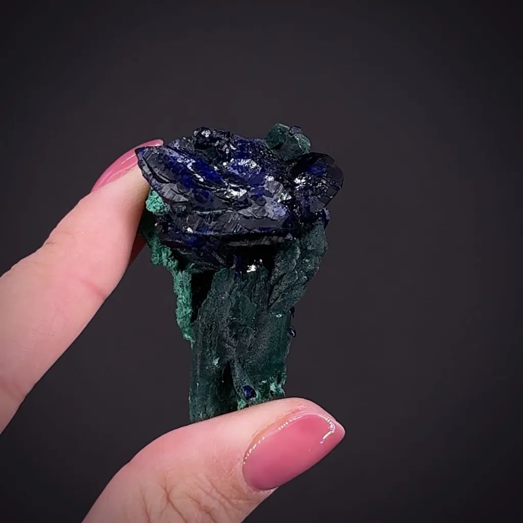 Azurite on Malachite after Azurite - image 2