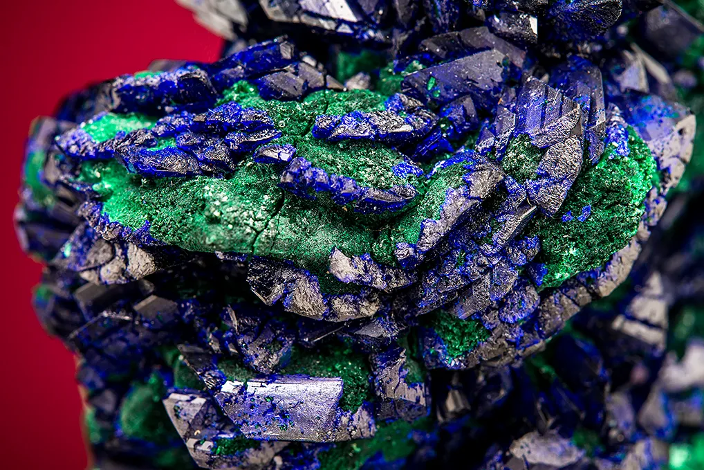 Azurite on Malachite after Azurite - image 3