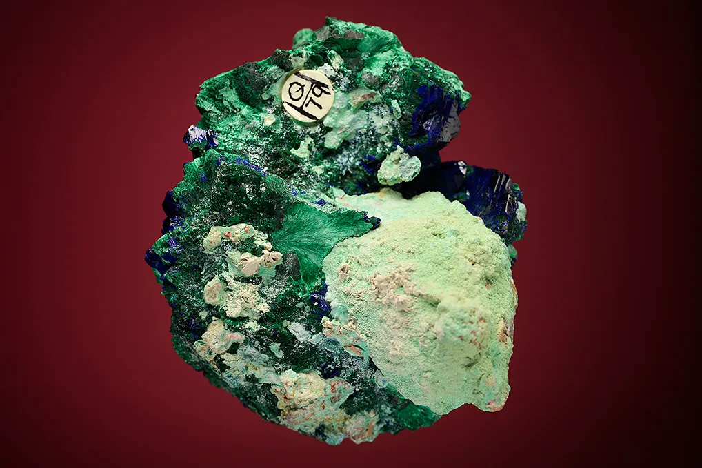 Azurite on Malachite after Azurite - image 6