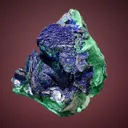 Azurite on Malachite after Azurite - image 4