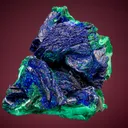Azurite on Malachite after Azurite - image 1