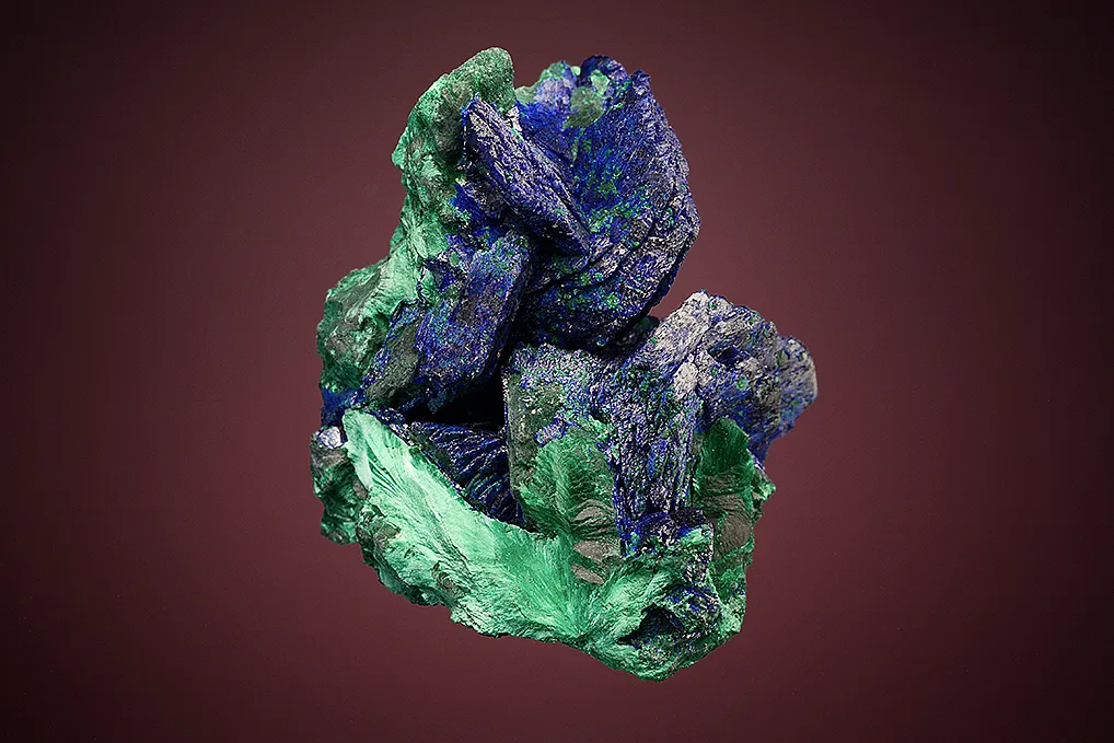 Azurite on Malachite after Azurite - image 2