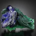 Azurite on Malachite after Azurite - image 1