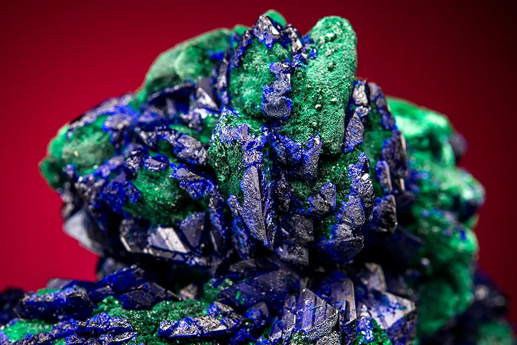 Azurite on Malachite after Azurite - image 2