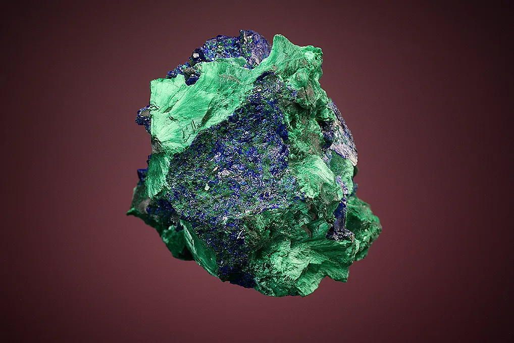 Azurite on Malachite after Azurite - image 3