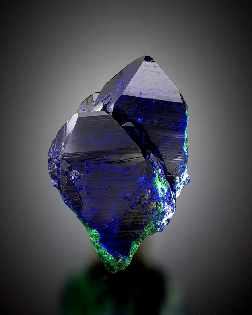 Azurite on Malachite image