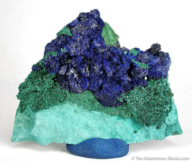 Azurite on Malachite image