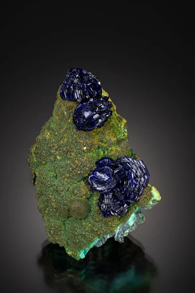Azurite on Malachite image