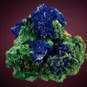 Azurite on Malachite - image 1