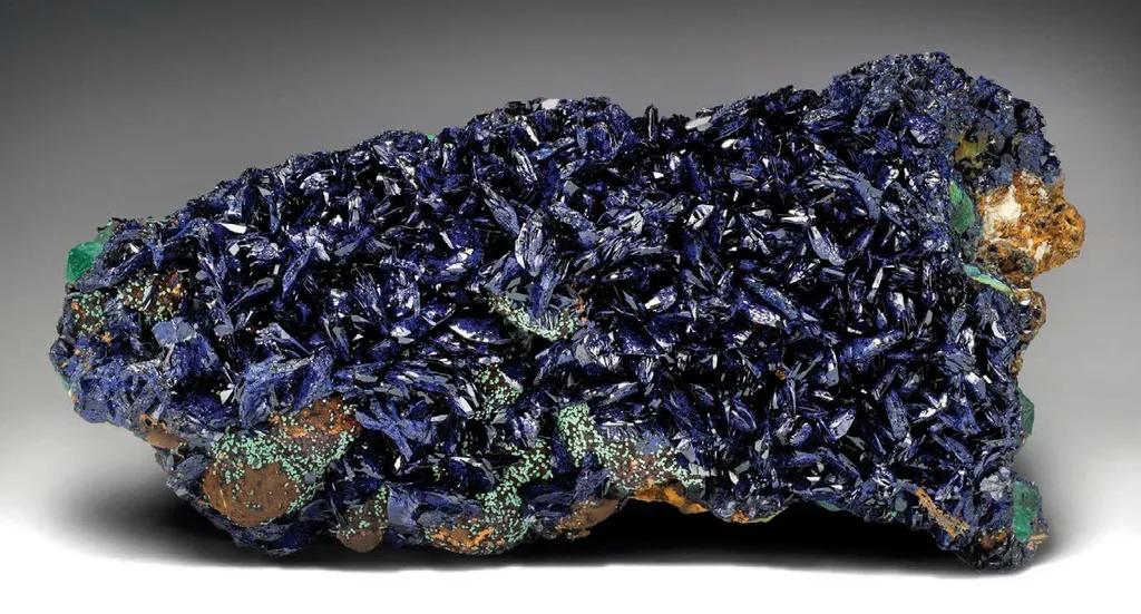 Azurite on Malachite image