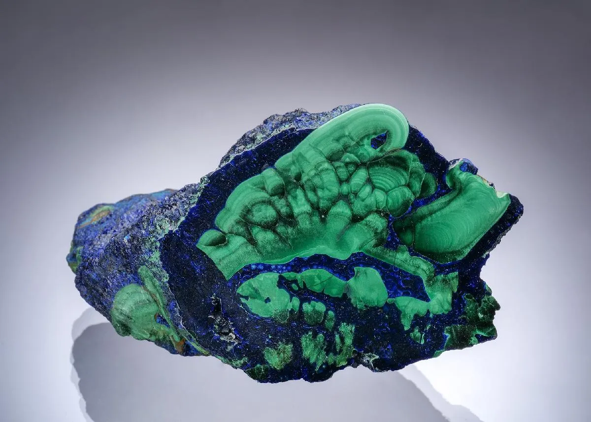 Azurite on Malachite - image 1