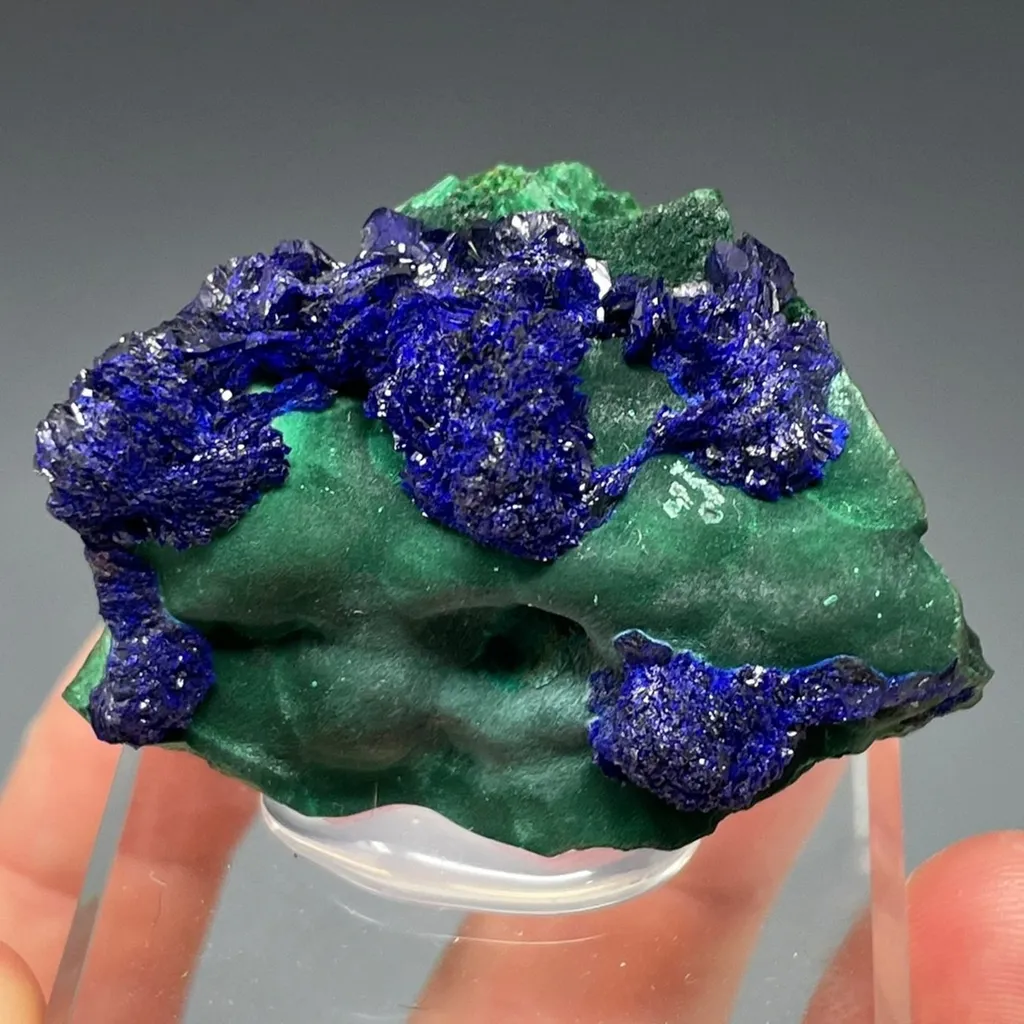 Azurite on Malachite image