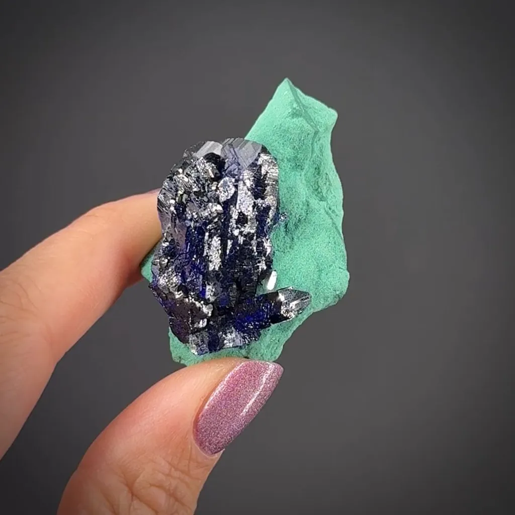 Azurite on Malachite - image 2