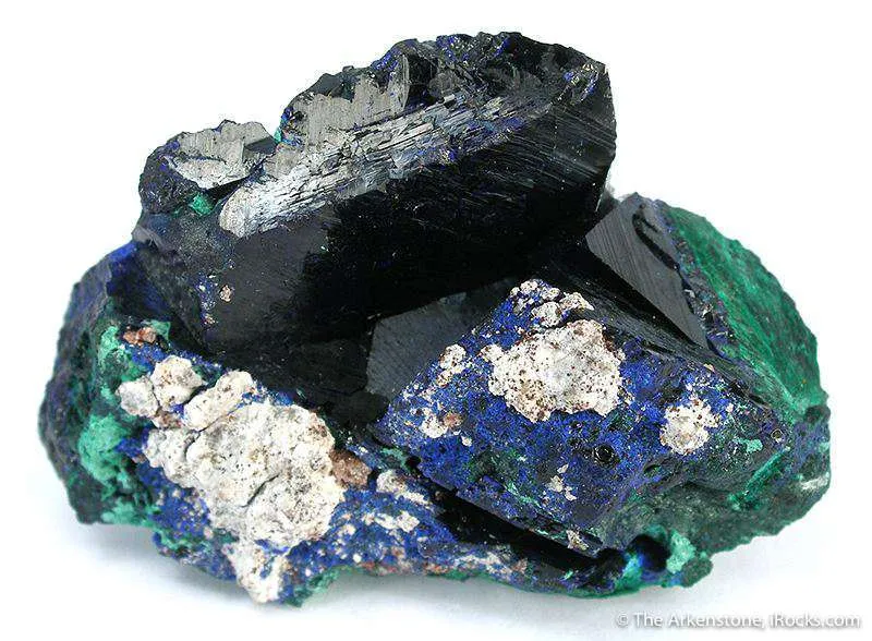 Azurite on Malachite Ps. Azurite image
