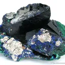 Azurite on Malachite Ps. Azurite - image 1