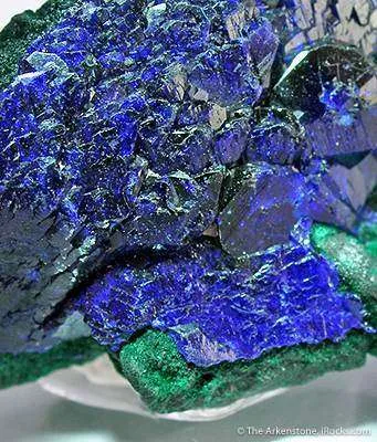 Azurite on Malachite Ps. Azurite - image 3