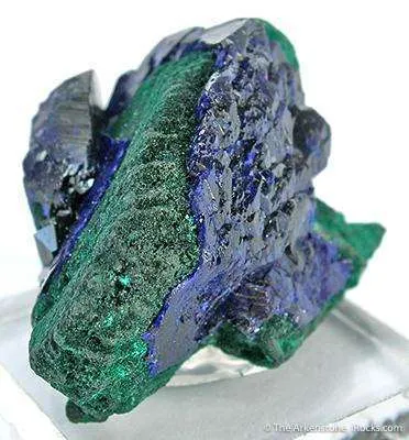 Azurite on Malachite Ps. Azurite - image 2