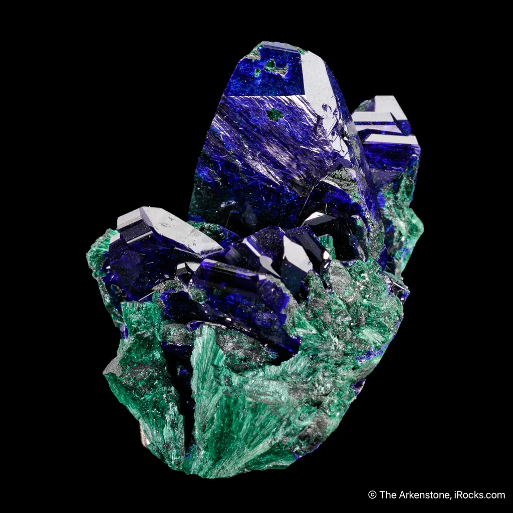 Azurite on Malachite ps. Azurite image