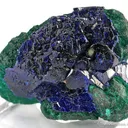 Azurite on Malachite Ps. Azurite - image 1