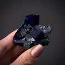 Azurite on Malachite ps. Azurite - image 1