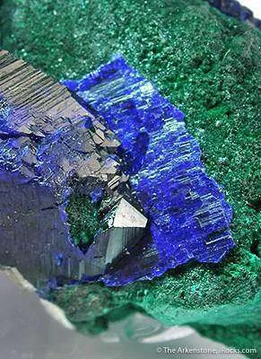 Azurite on Malachite Ps. Azurite - image 4