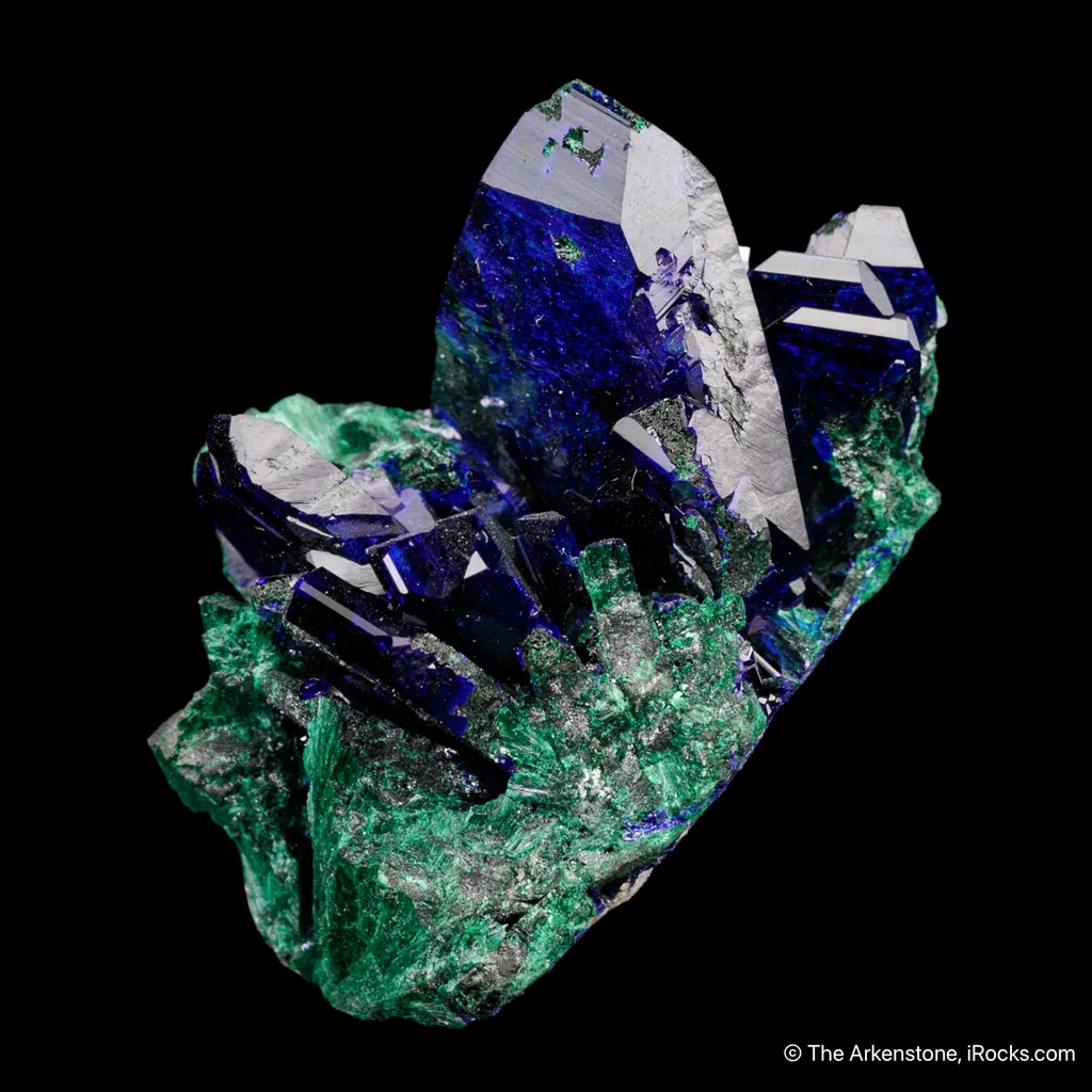 Azurite on Malachite ps. Azurite - image 5