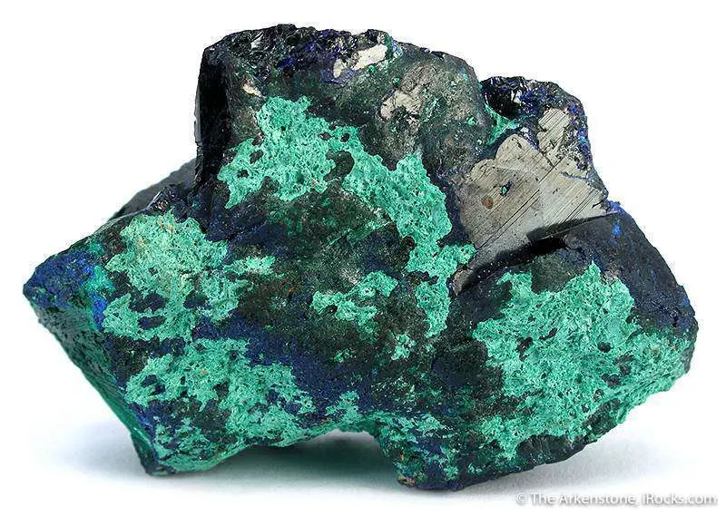 Azurite on Malachite Ps. Azurite - image 3