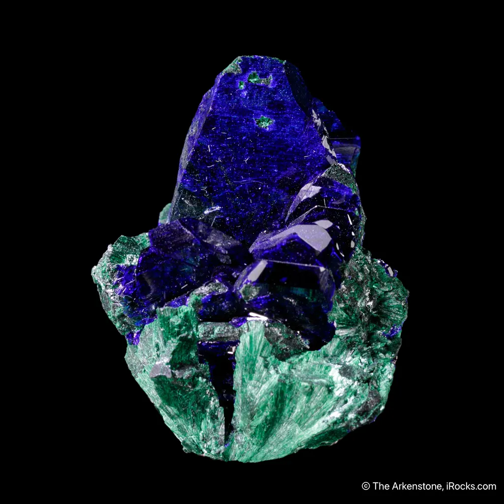 Azurite on Malachite ps. Azurite - image 4