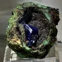 Azurite on Olivenite w/Bayldonite  from Namibia, Oshikoto Region, Tsumeb - image 2