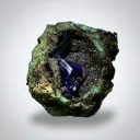 Azurite on Olivenite w/Bayldonite  from Namibia, Oshikoto Region, Tsumeb - image 1