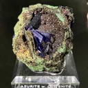 Azurite on Olivenite w/Bayldonite  from Namibia, Oshikoto Region, Tsumeb - image 3