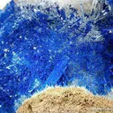 Azurite on Selenite - image 1